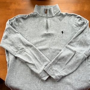 Polo Ralph Loren gray Quarter zip Large